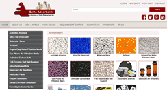 Desktop Screenshot of deltaadsorbents.com